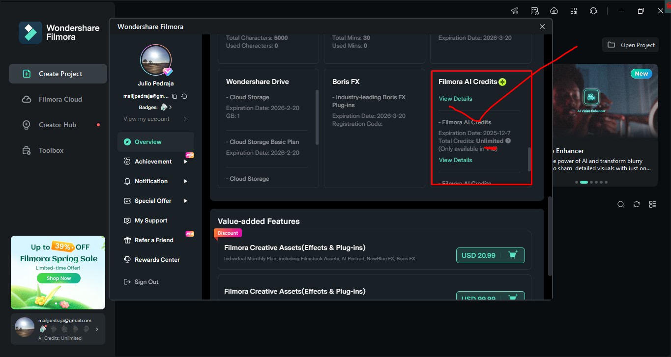 Filmora Basic + Unlimited Ai Cradit 3 Month package - Image 4